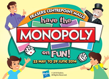 Have A Fun Family Time with Monopoly at Frasers Centrepoint Malls